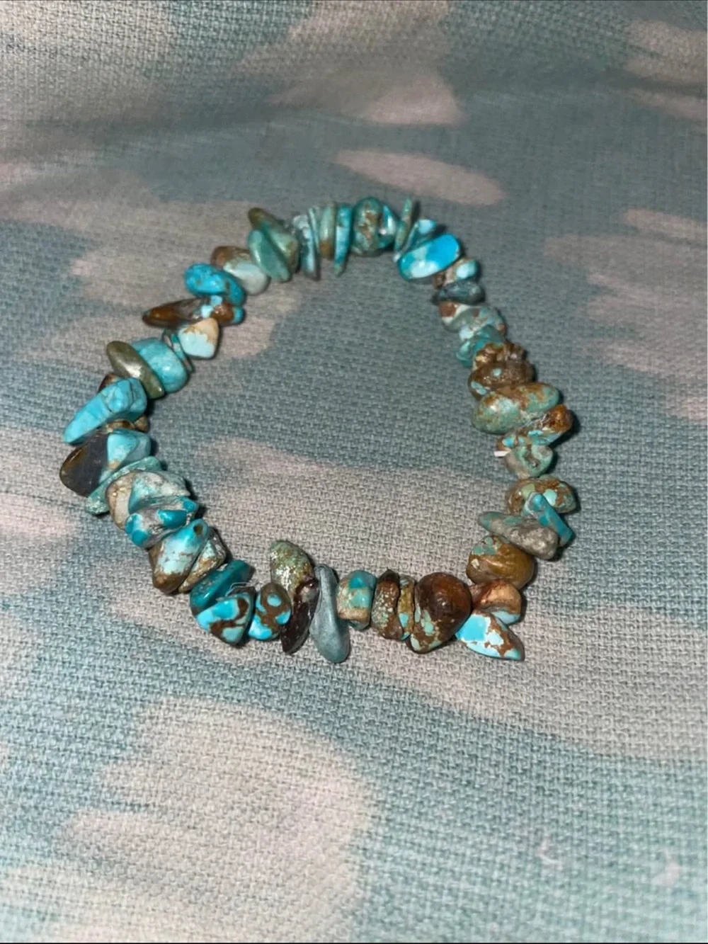 Womens new Turquoise Chip Stretch Bracelet